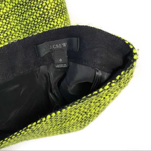 J crew neon piped tweed mini skirt - Picture 3 of 6